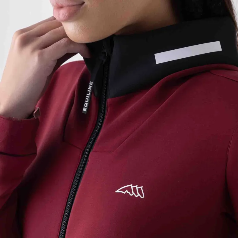 Equiline Eqcetir Womens Tech Sweatshirt - Alpine Plum Pre-Order-2