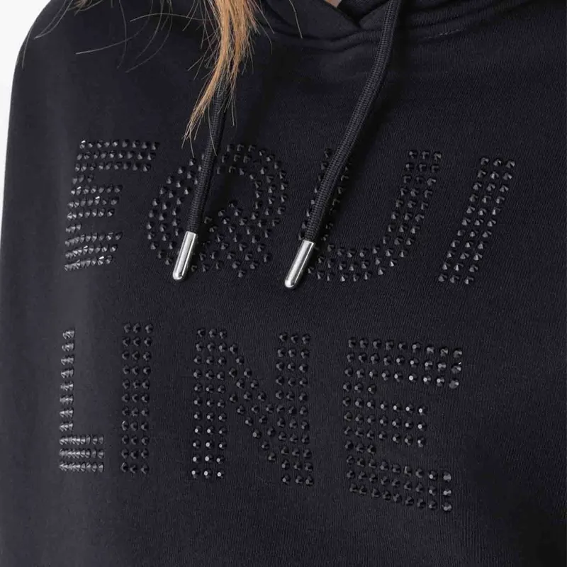 Equiline Eqglam Womens Hoodie - Black Pre-Order-2