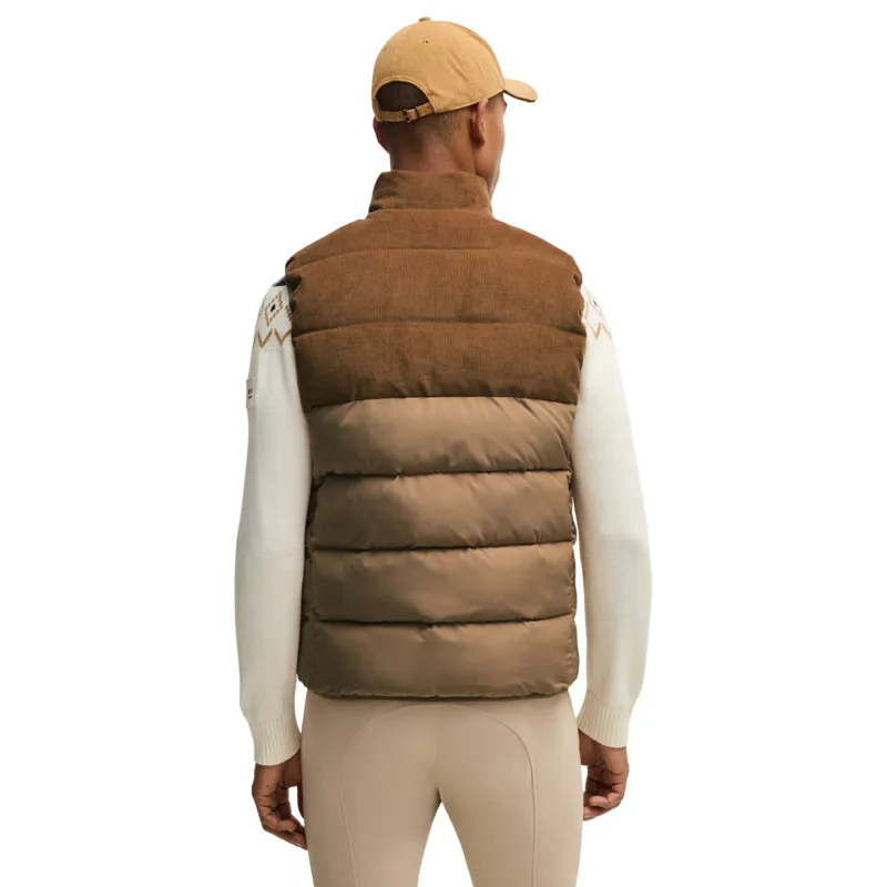 BOSS Equestrian Arthur Cord Mens Puffer Vest Gilet - Camel-5
