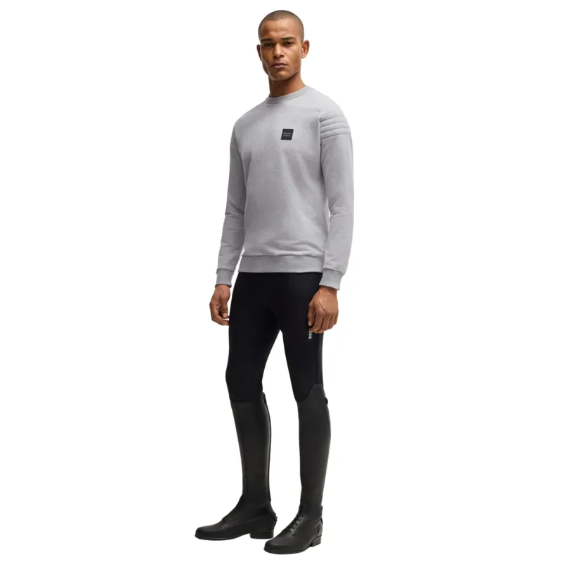BOSS Equestrian Lex Mens Sweater - Grey Melange-4