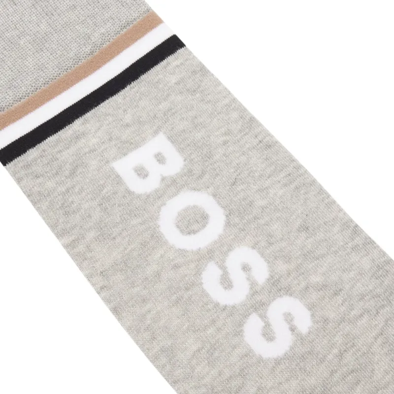 BOSS Equestrian Roma Unisex Tall Riding Socks - Sliver Grey Melange-2