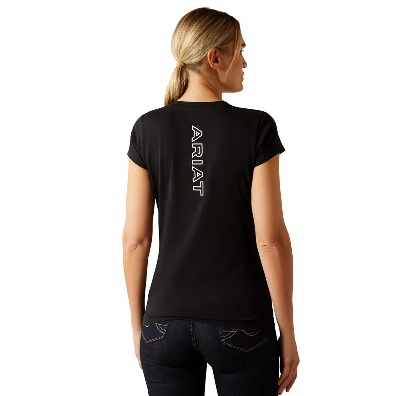 Ariat BV Logo Womens Tee - Black-2