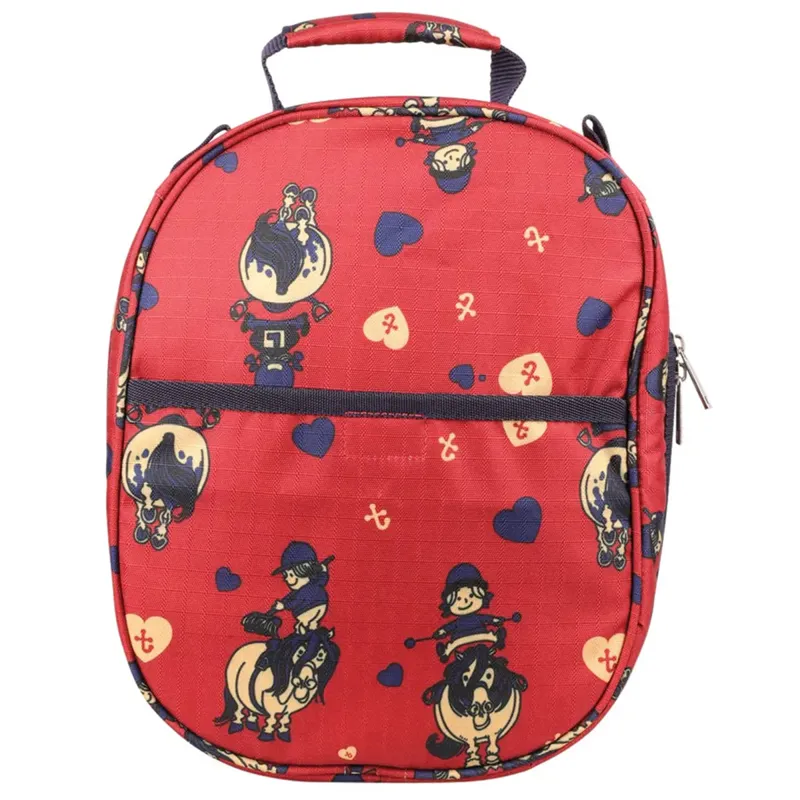 Hy Equestrian Thelwell Collection Balancing Act Hat Bag - Red/Navy