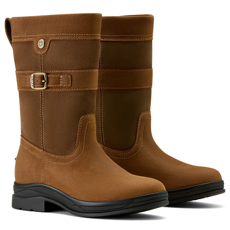 Ariat Bampton Womens Waterproof Country Boots - Baked Brown-5