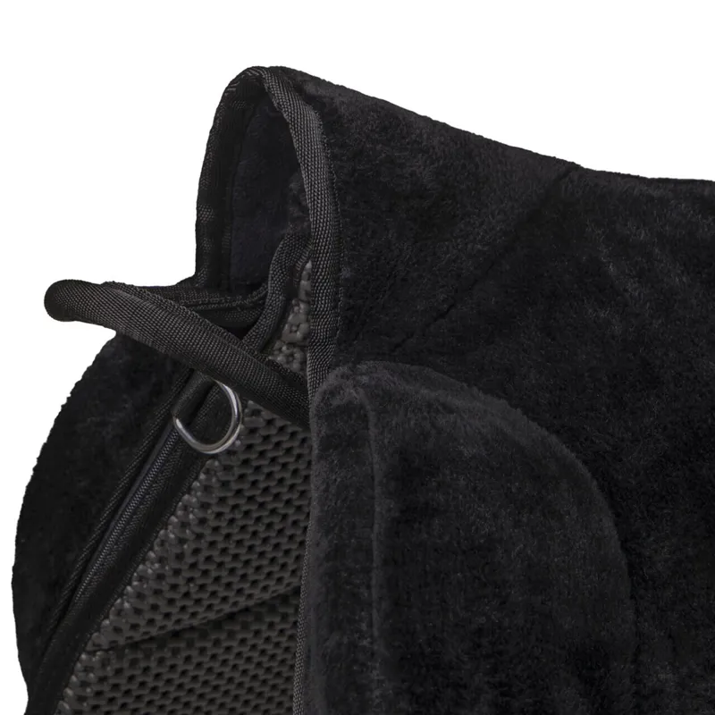 QHP Super Soft Bareback Pad - Black/Black-3