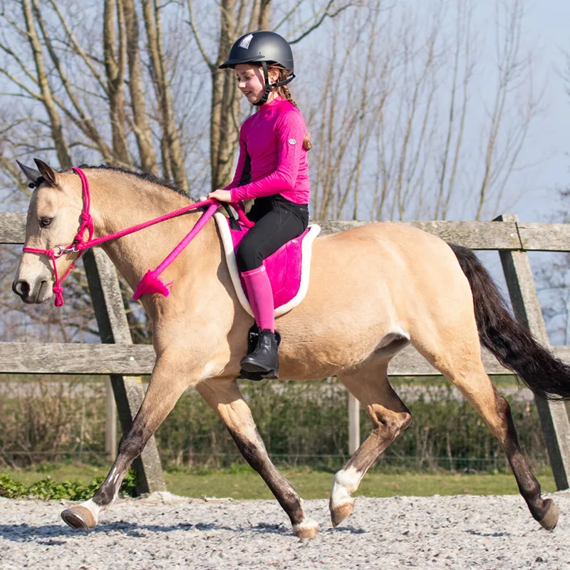 QHP Bareback Pad - Fuchsia-1