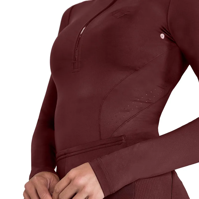 Aztec Diamond Core Long Sleeve Womens Base Layer - Cherry-5