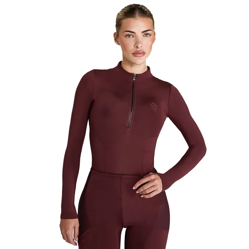 Aztec Diamond Core Long Sleeve Womens Base Layer - Cherry