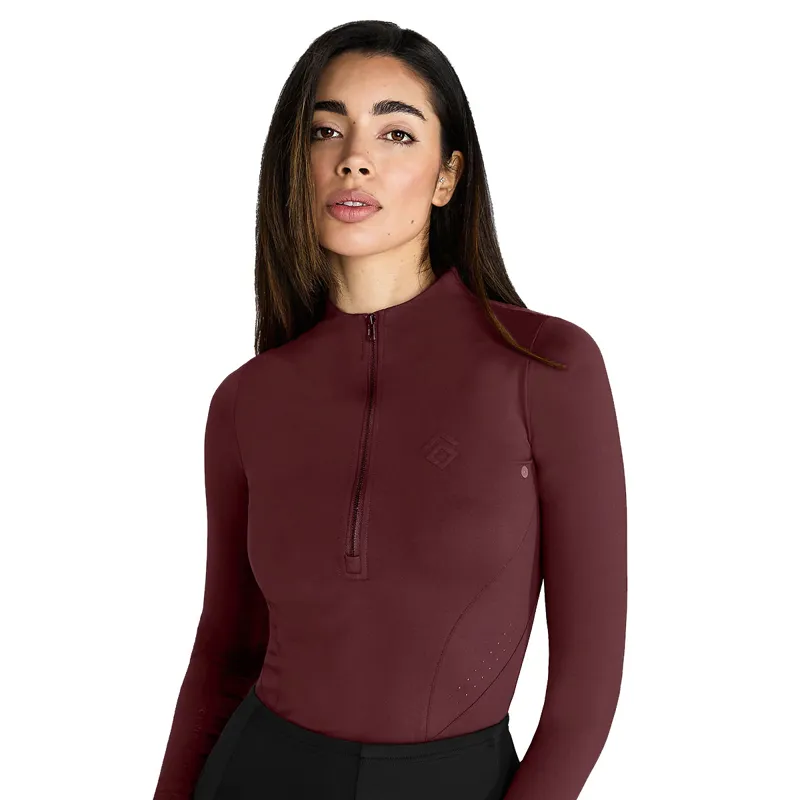 Aztec Diamond Core Long Sleeve Womens Base Layer - Cherry-1
