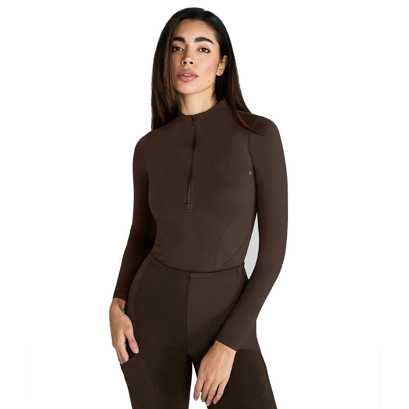 Aztec Diamond Core Long Sleeve Womens Base Layer - Mocha