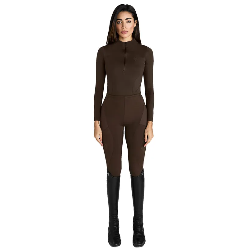 Aztec Diamond Core Long Sleeve Womens Base Layer - Mocha-5