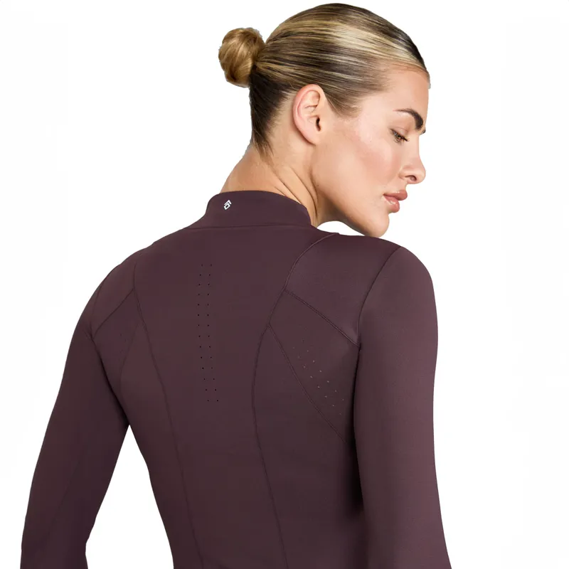 Aztec Diamond Core Long Sleeve Ladies Base Layer - Deep Mauve-4