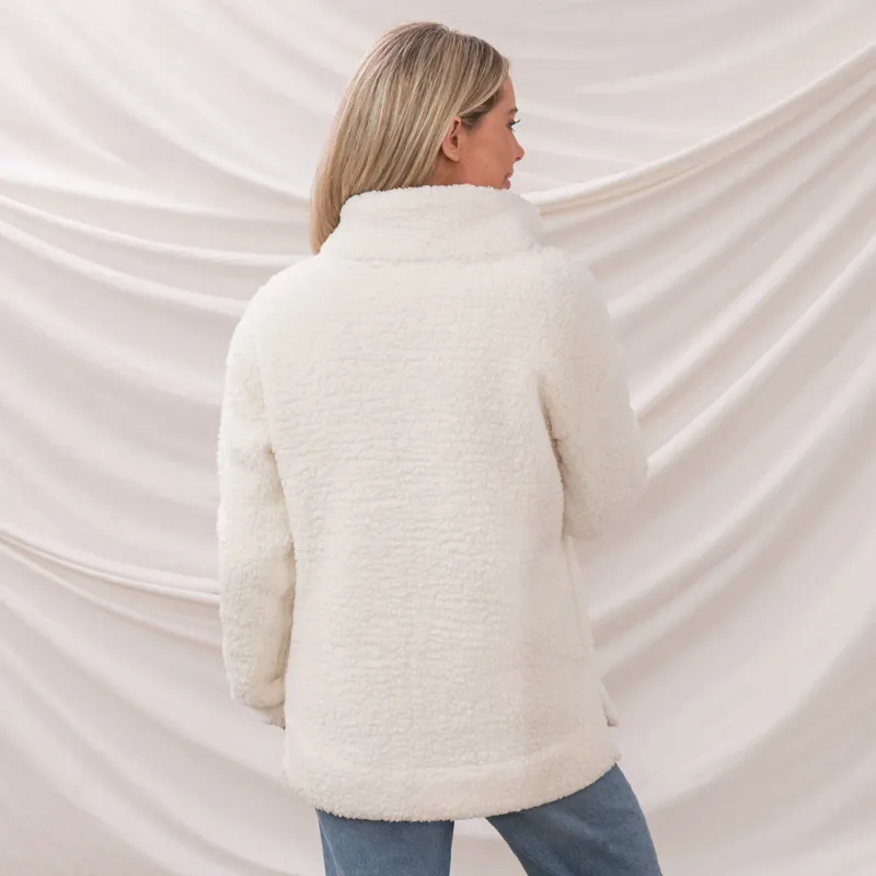 Lighthouse Bay Womens Fleece Sweater - Coconut-3