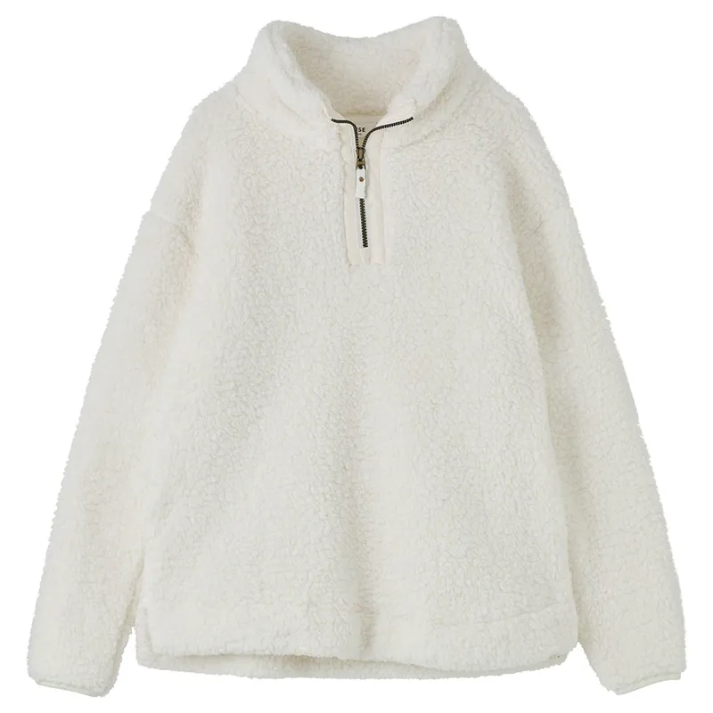 Lighthouse Bay Womens Fleece Sweater - Coconut-1