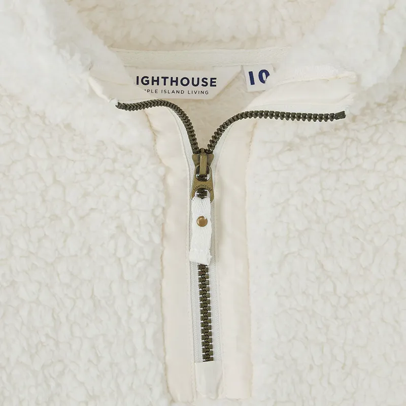 Lighthouse Bay Womens Fleece Sweater - Coconut-7