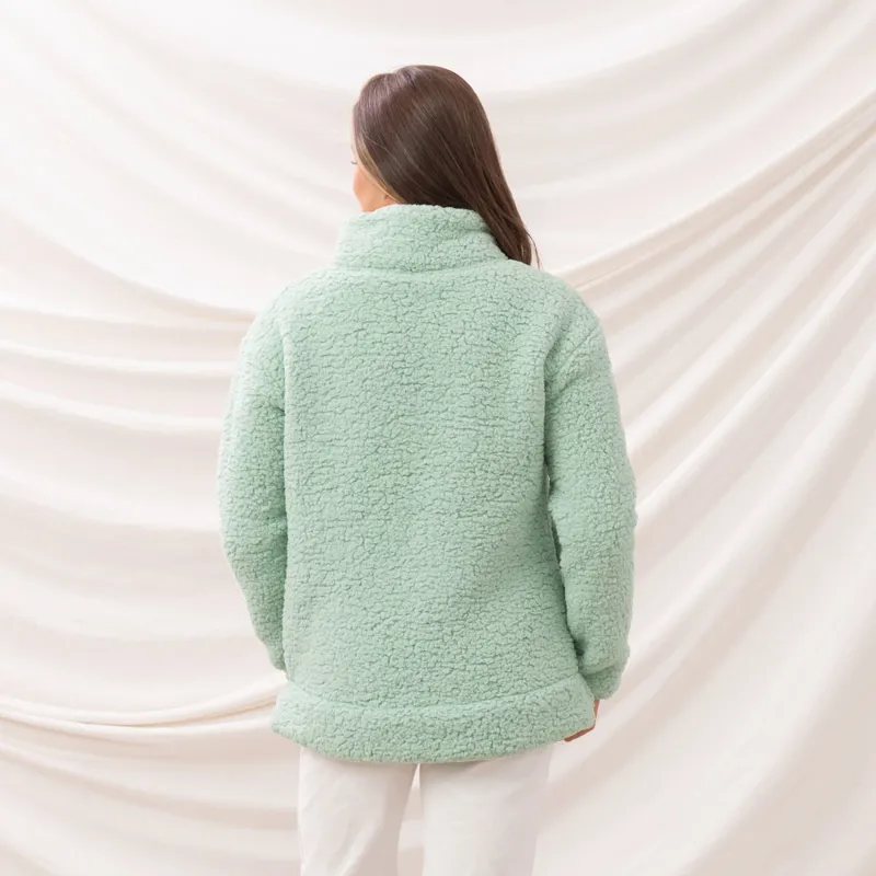 Lighthouse Bay Womens Fleece Sweater - Soft Sage-3