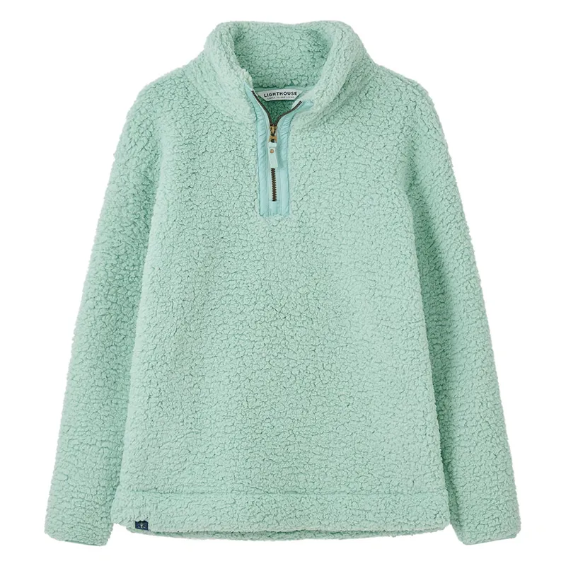 Lighthouse Bay Womens Fleece Sweater - Soft Sage-1