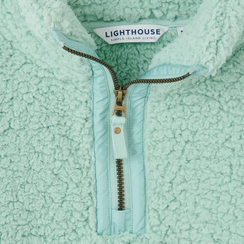 Lighthouse Bay Womens Fleece Sweater - Soft Sage-6