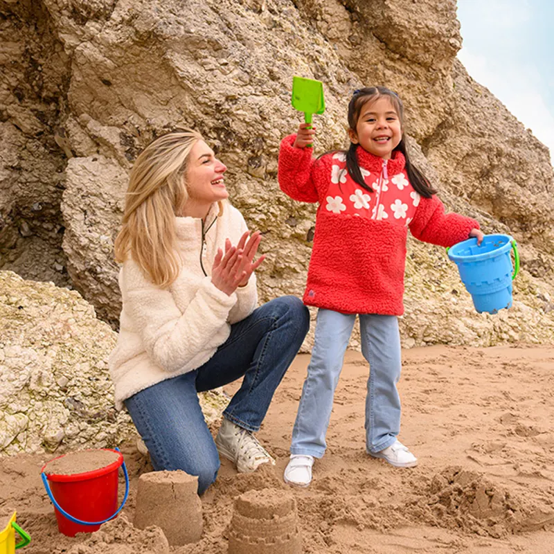 Lighthouse Bay Womens Fleece Sweater - Coconut-8