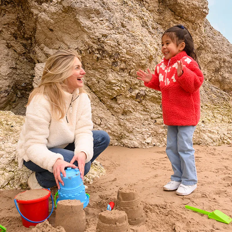 Lighthouse Bay Womens Fleece Sweater - Coconut-10