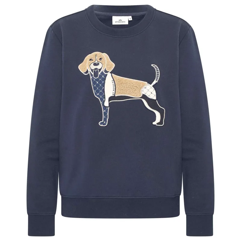 HV Polo Beagle Ladies Sweatshirt - Navy