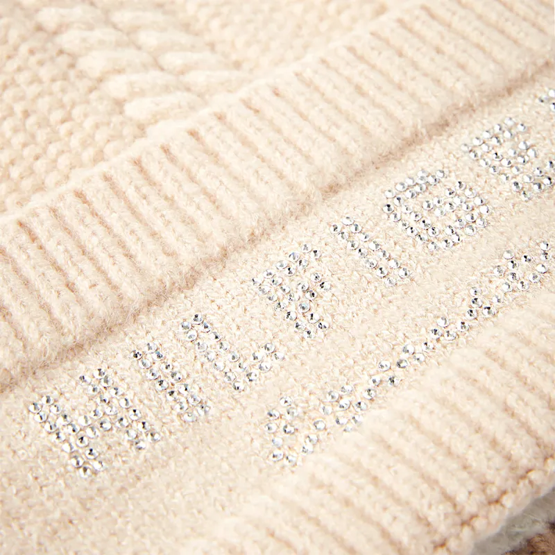 Tommy Hilfiger Perry Pompom Beanie - Taupe-3