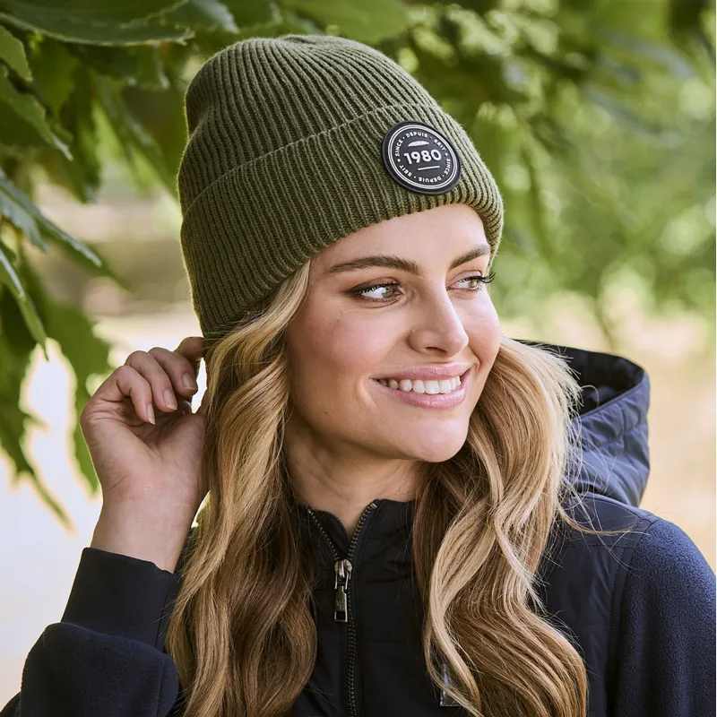 WeatherBeeta Fleece Lined Beanie - Olive Night-4