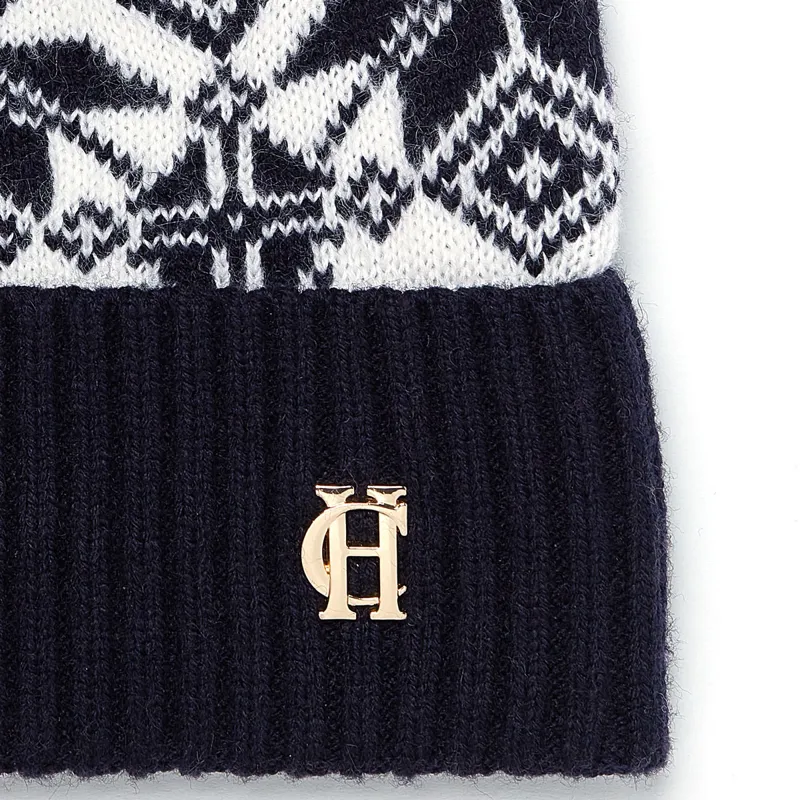 Holland Cooper Beatrice Bobble Hat - Ink Navy-3