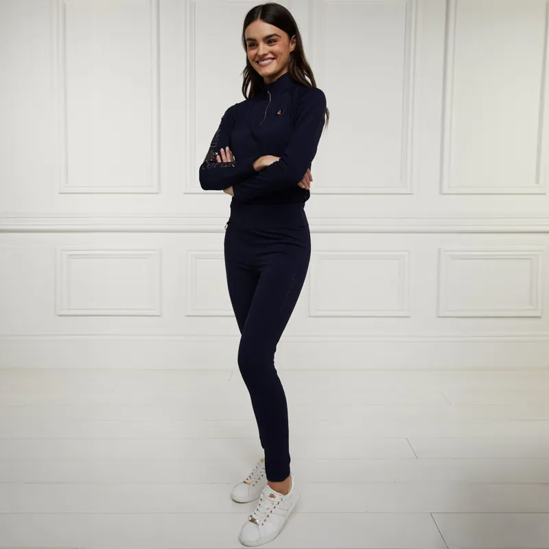 Holland Cooper Beauford Legging Ladies Riding Tights - Ink Navy-3