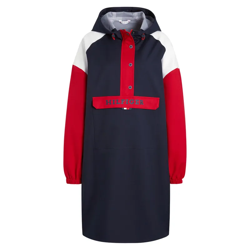 Tommy Hilfiger Belfast Poncho Ladies Coat - Desert Sky-7