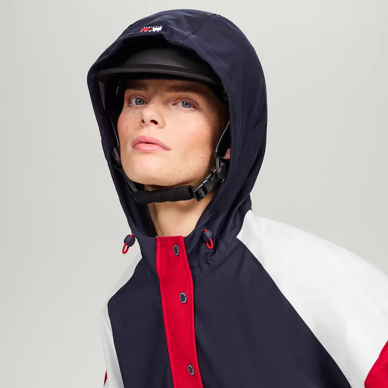 Tommy Hilfiger Belfast Poncho Ladies Coat - Desert Sky-2