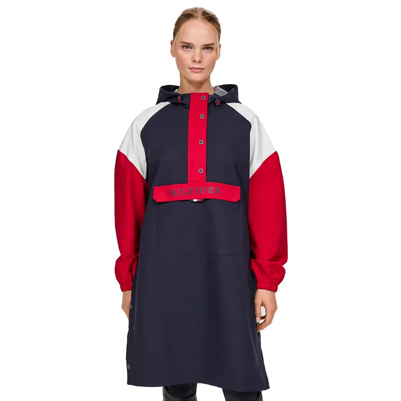 Tommy Hilfiger Belfast Poncho Ladies Coat - Desert Sky-1