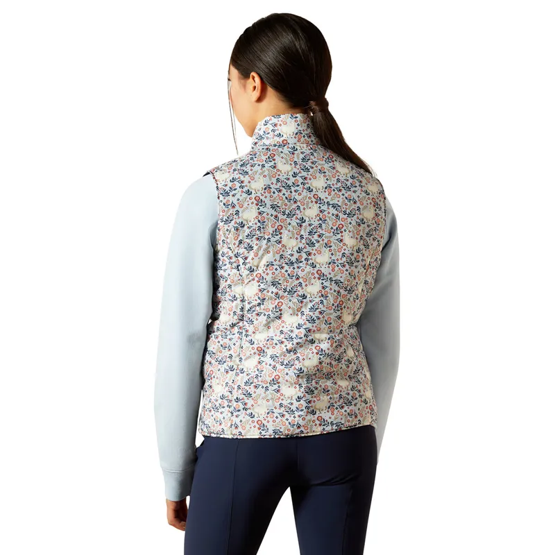 Ariat Bella Junior Reversible Girls Gilet - Posey Pony Print-2
