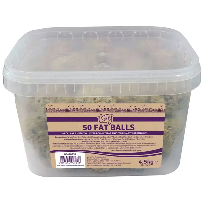 Berry Feeds Fat Balls - 50 Pack