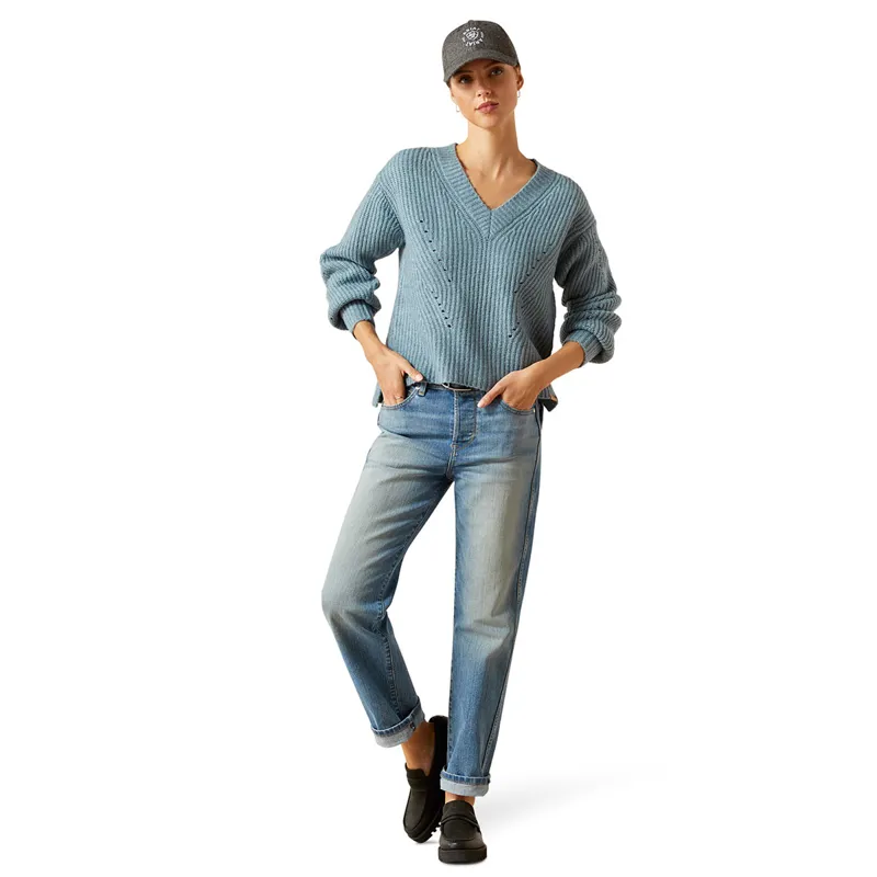 Ariat Country Blaydon Womens Sweater - Spring Lake Heather-4