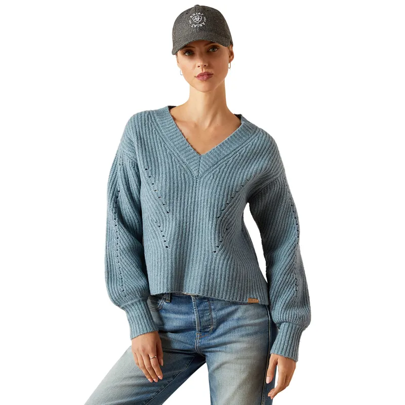 Ariat Country Blaydon Womens Sweater - Spring Lake Heather