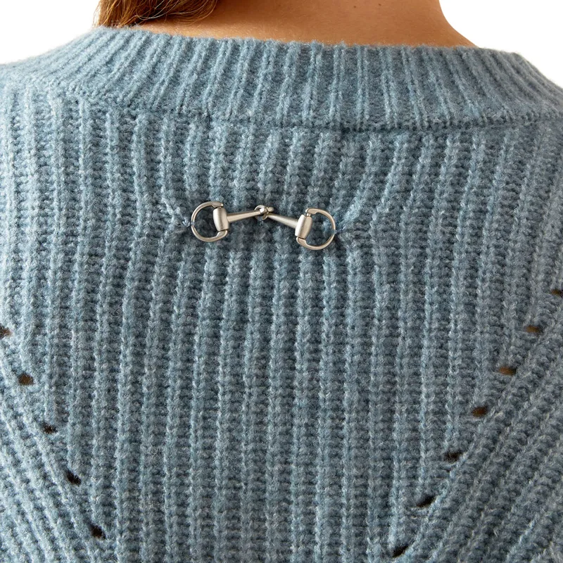 Ariat Country Blaydon Womens Sweater - Spring Lake Heather-3