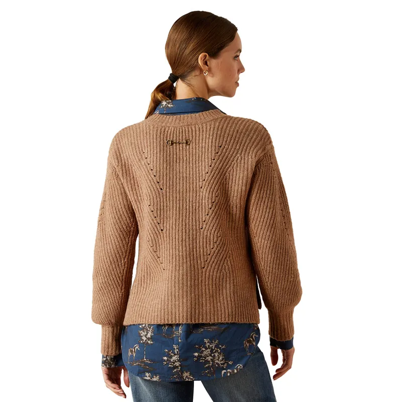 Ariat Country Blaydon Womens Sweater - Woodsmoke Heather-1