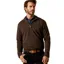 Ariat Country Bolinas 1/2 Zip Mens Sweater - Brown Heather