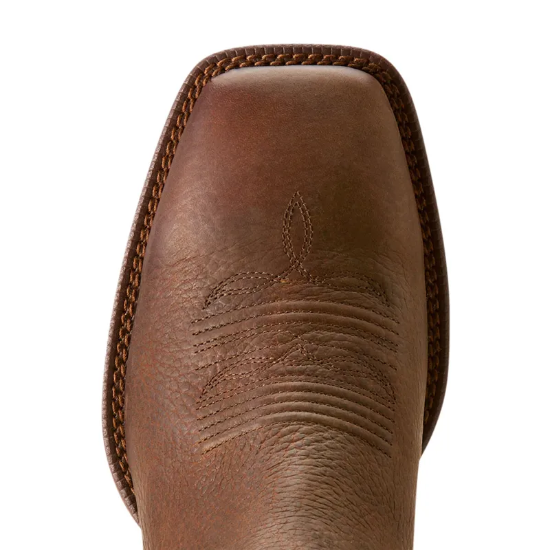 Ariat Mens Booker Chelsea Square Toe Western Boots - Brown Oiled Rowdy-6