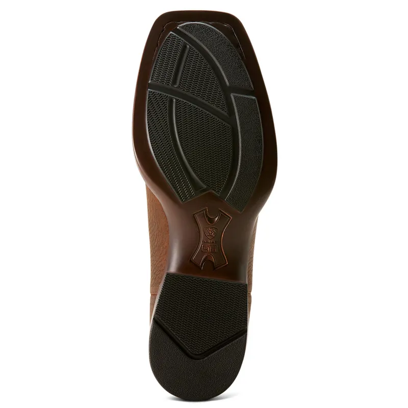 Ariat Mens Booker Chelsea Square Toe Western Boots - Brown Oiled Rowdy-5