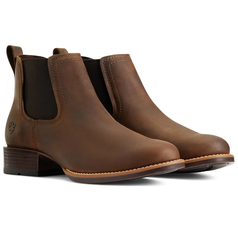 Ariat Mens Booker Ultra Round Toe Western Boots - Distressed Brown-4