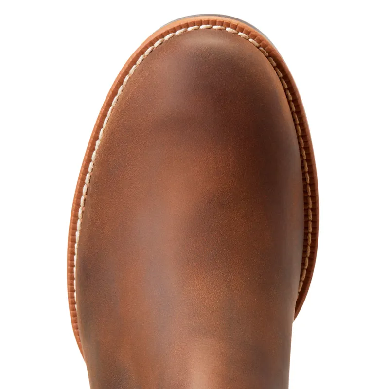 Ariat Mens Booker Ultra Round Toe Western Boots - Distressed Brown-1