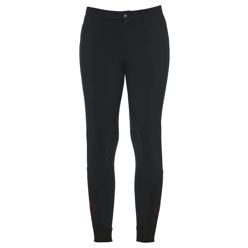 Cavalleria Toscana Junior Boys Knee Grip Breeches - Navy-1