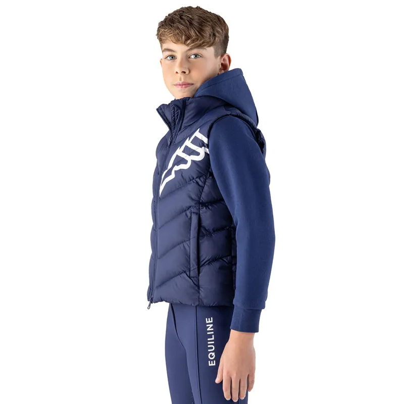 Equiline Cerk Junior Boys Gilet - Navy Peony-4