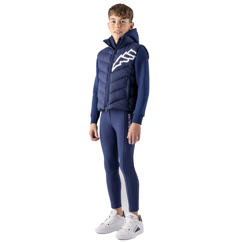 Equiline Cerk Junior Boys Gilet - Navy Peony-2