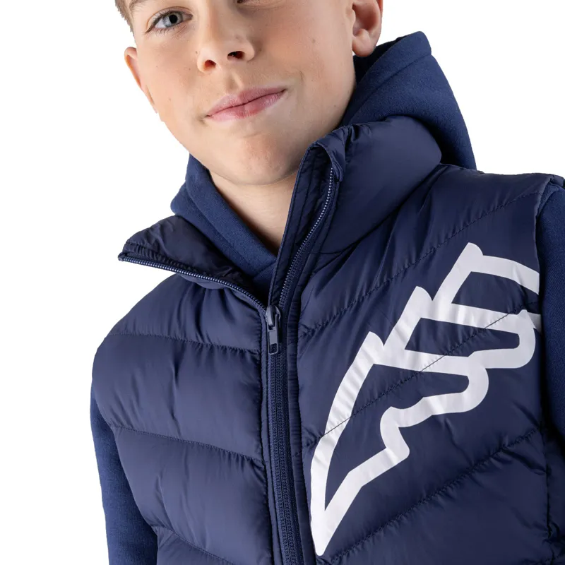 Equiline Cerk Junior Boys Gilet - Navy Peony-1
