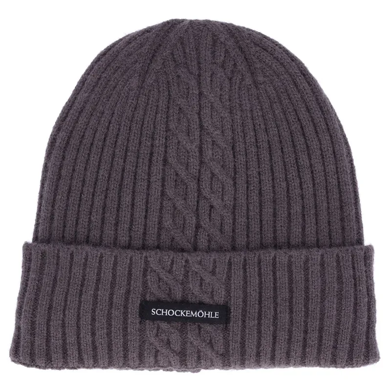 Schockemohle Braided Style Beanie - Dusty Chocolate