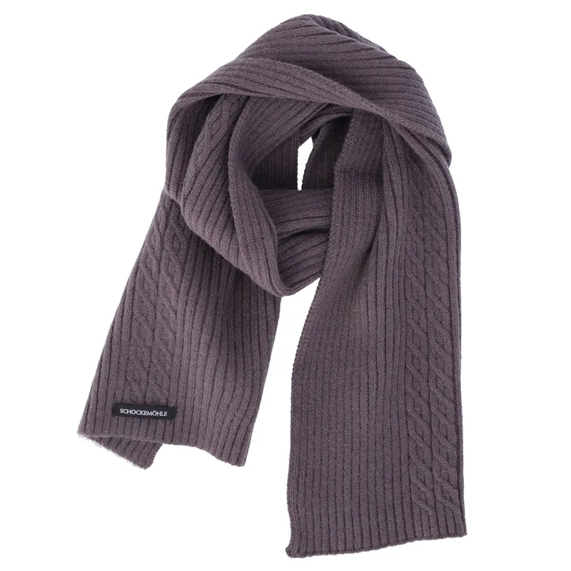 Schockemohle Braided Style Scarf - Dusty Chocolate