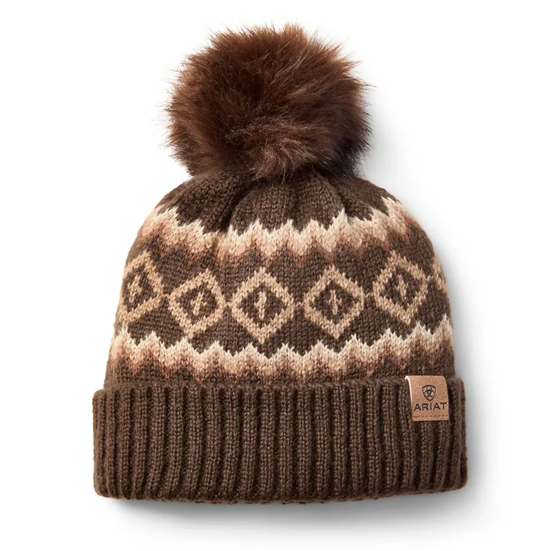 Ariat Bristol Beanie - Chocolate Brown